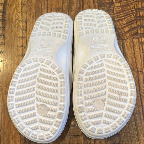 White Crocs Flip Flops - Picture 3 of 3